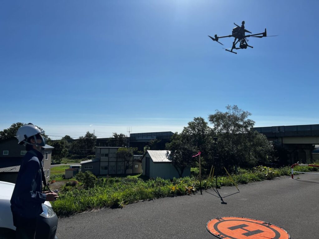 ドローンによる出来形計測を行いました(M300RTK,P1)
