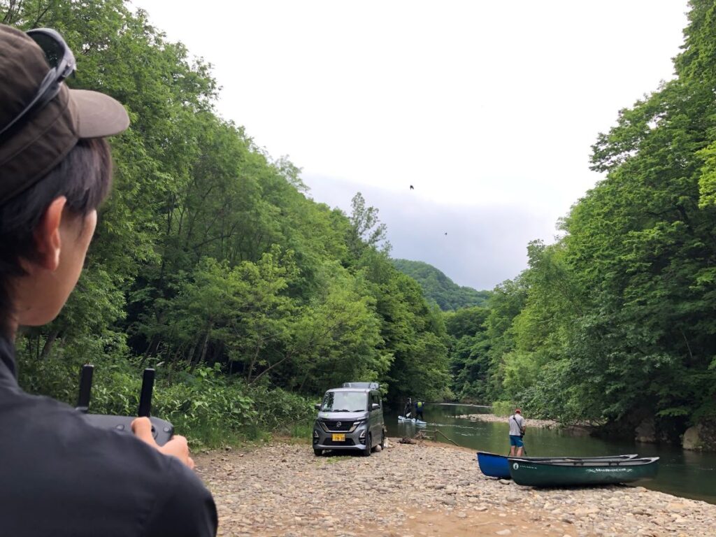 DJI M3C 支笏湖でカナダで紹介するドローンPV撮影を行いました。
