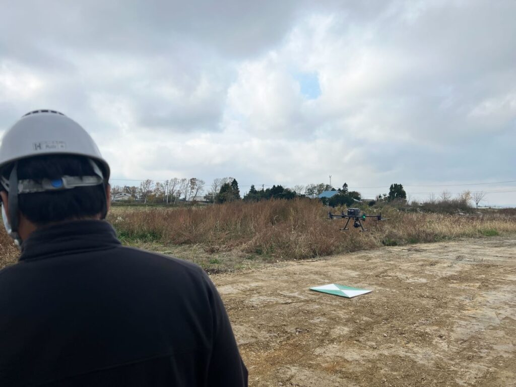 DJI M350RTK、P1 ドローン測量を行いました