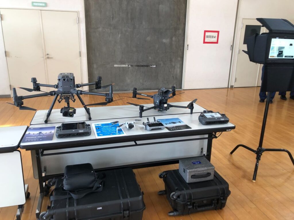 赤外線、レーザー、2オペ ドローンデモを行いました。(M350RTK+H20T,M30T)