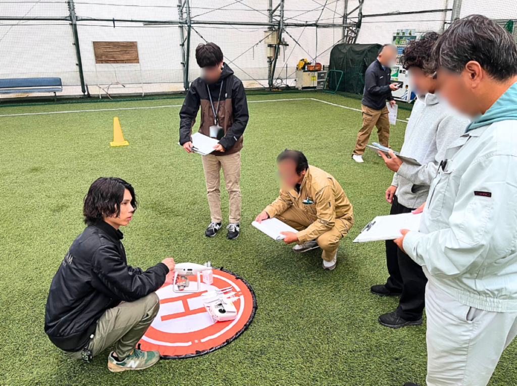 法人様の安全基礎講習、フライトトレーニングを行いました。