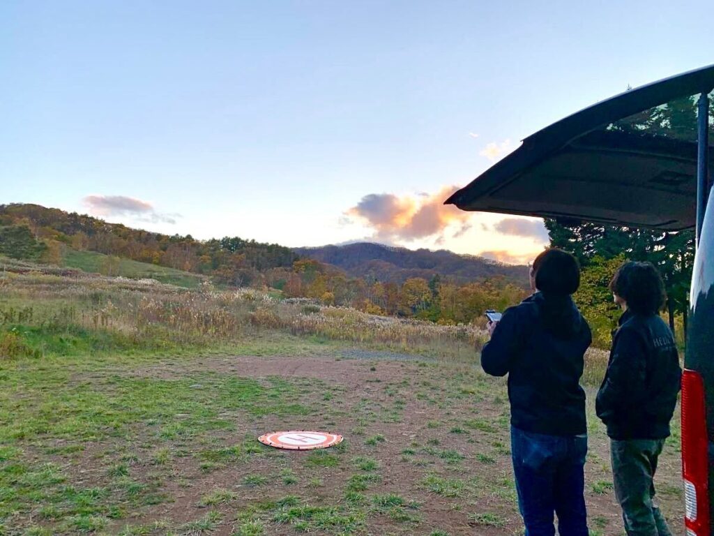 完全会員制 札幌ドローンパーク(NOVEL)は紅葉の見ごろを迎えております。空撮にオススメです！年度途中の入会も可能です！
