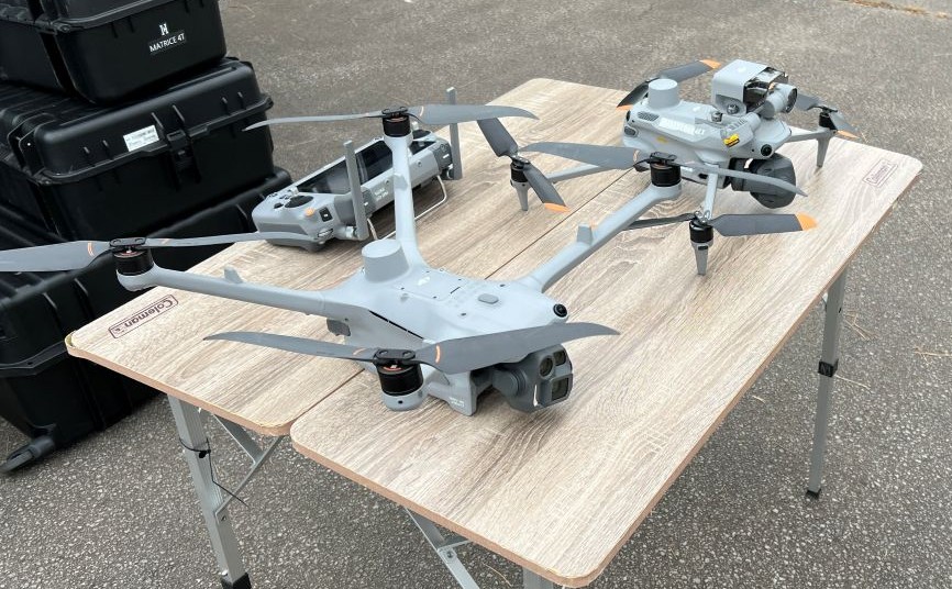 赤外線(Thermal)カメラを搭載した調査・防災・災害向けDJI 産業ドローンの≪出張個別デモ会≫を開催しました。