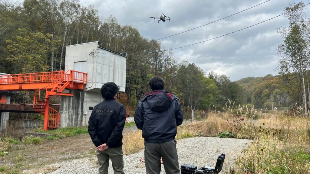 山林で映像・計測重視向けのモデル【DJI Matrice 4E】 納品講習会を行いました。