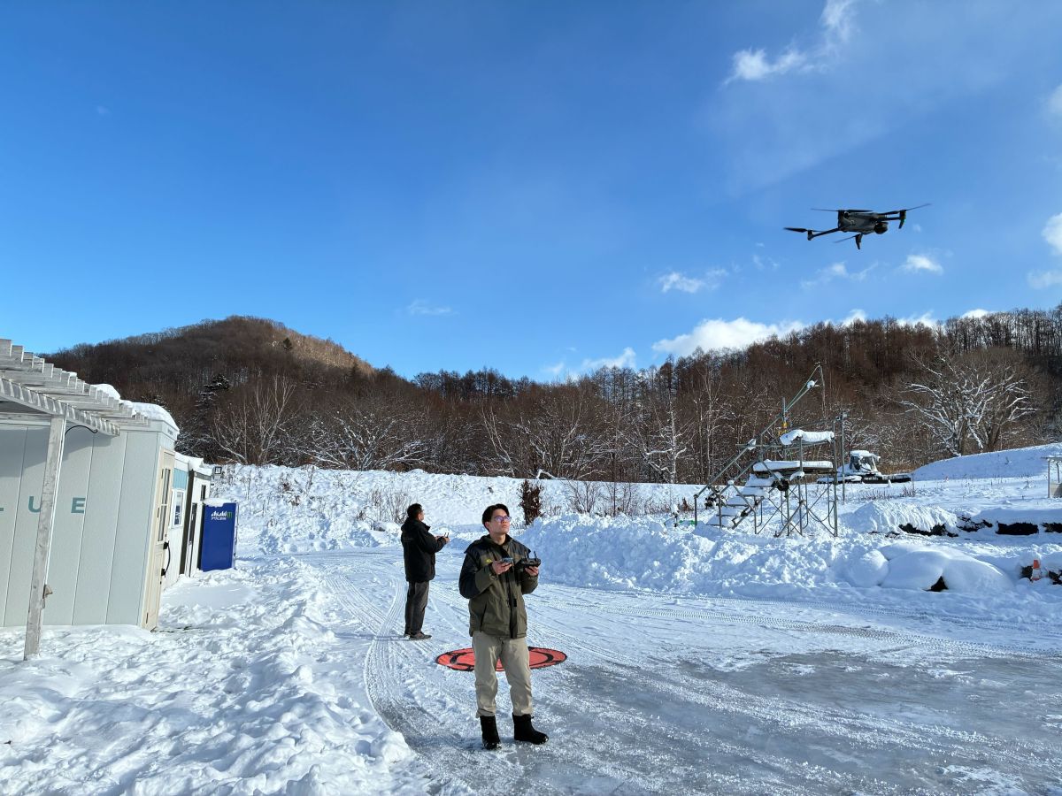 会員制ドローン専用練習場≪札幌ドローンパーク≫(NOVEL)でドローンを飛行させました。※2025/12/10の様子