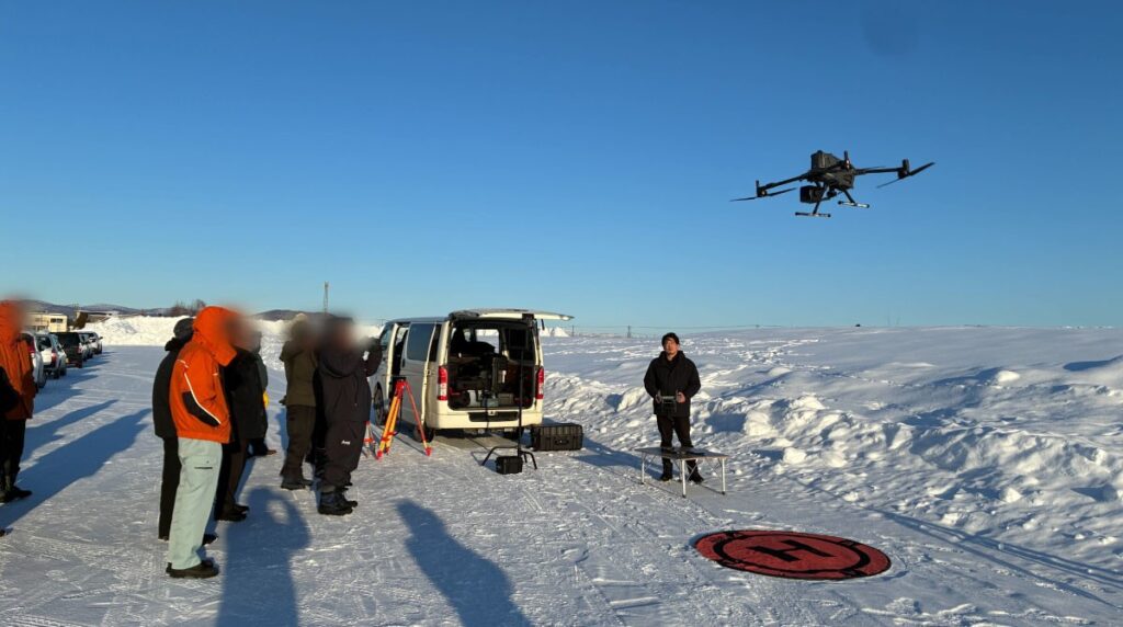 最新の航空用高精度LiDARシステム【DJI Zenmuse L3】 旭川にて無料体験検証会を行いました。