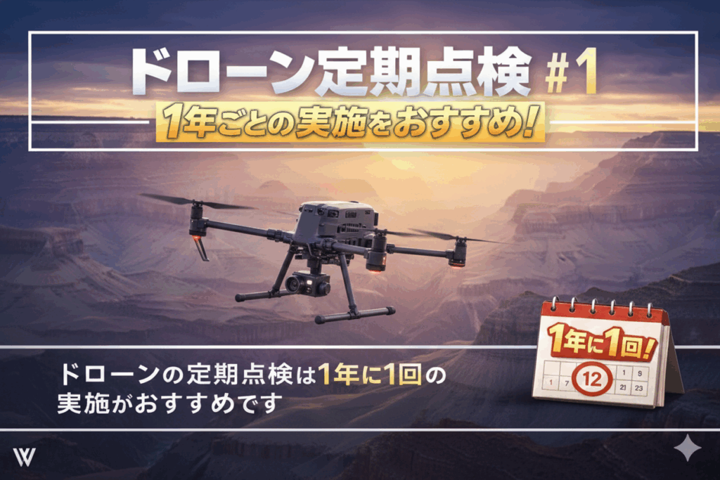 ドローンの定期点検は「1年に1回」が鉄則！プロが教える点検項目と重要性