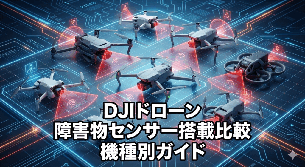 【2026年最新版】DJIドローンの障害物センサーを機種ごとに比較｜対応方向・性能・選び方を解説
