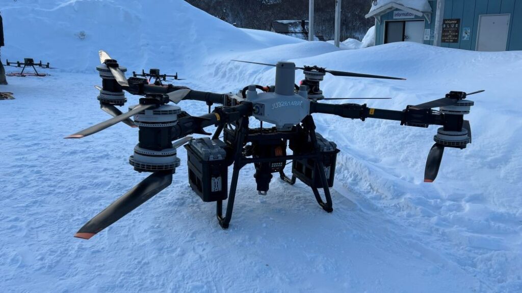 物流・運搬分野での活用が期待される産業用ドローン【DJI FlyCart 100】 テストフライトを実施しました｜札幌ドローンパーク