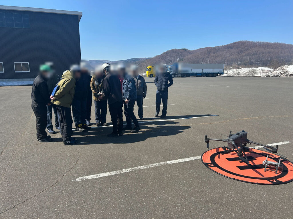 3Dモデル作成ミッションで測量および解析DEMOを実施しました。≪DJI Matrice 400+P1、DJI Matrice 4E≫