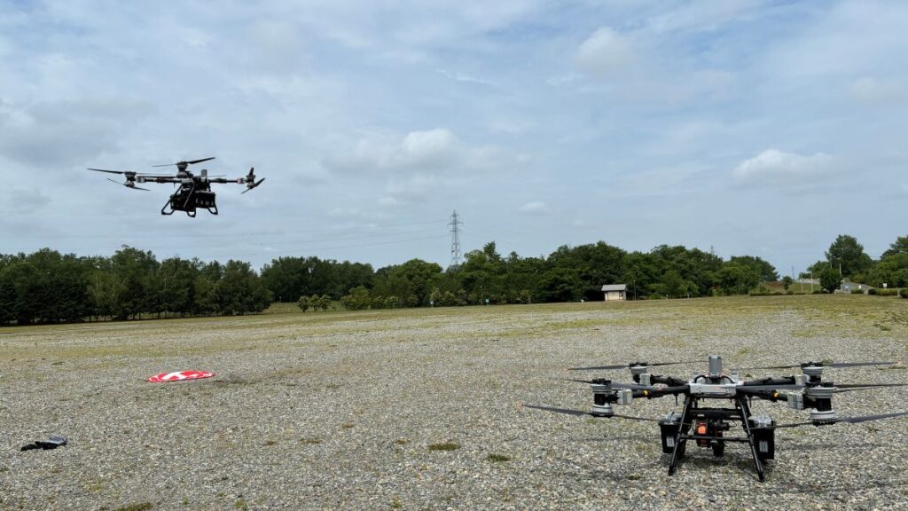 6/9 帯広エリアにてドローンでの重量物搬送の可能性を実演 ≪DJI FlyCart 100≫無料体験会を行いました！