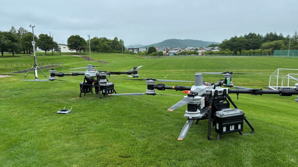 6/10 釧路エリアにてドローンでの重量物搬送の可能性を実演 ≪DJI FlyCart 100≫無料体験会を行いました！
