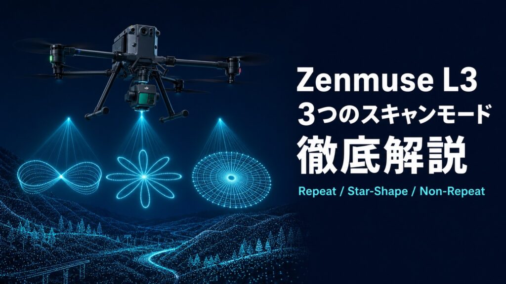 Zenmuse L3の3つのスキャンモードを徹底解説―Repeat・Star-Shape・Non-Repeatはどう違い、どう使い分けるのか―